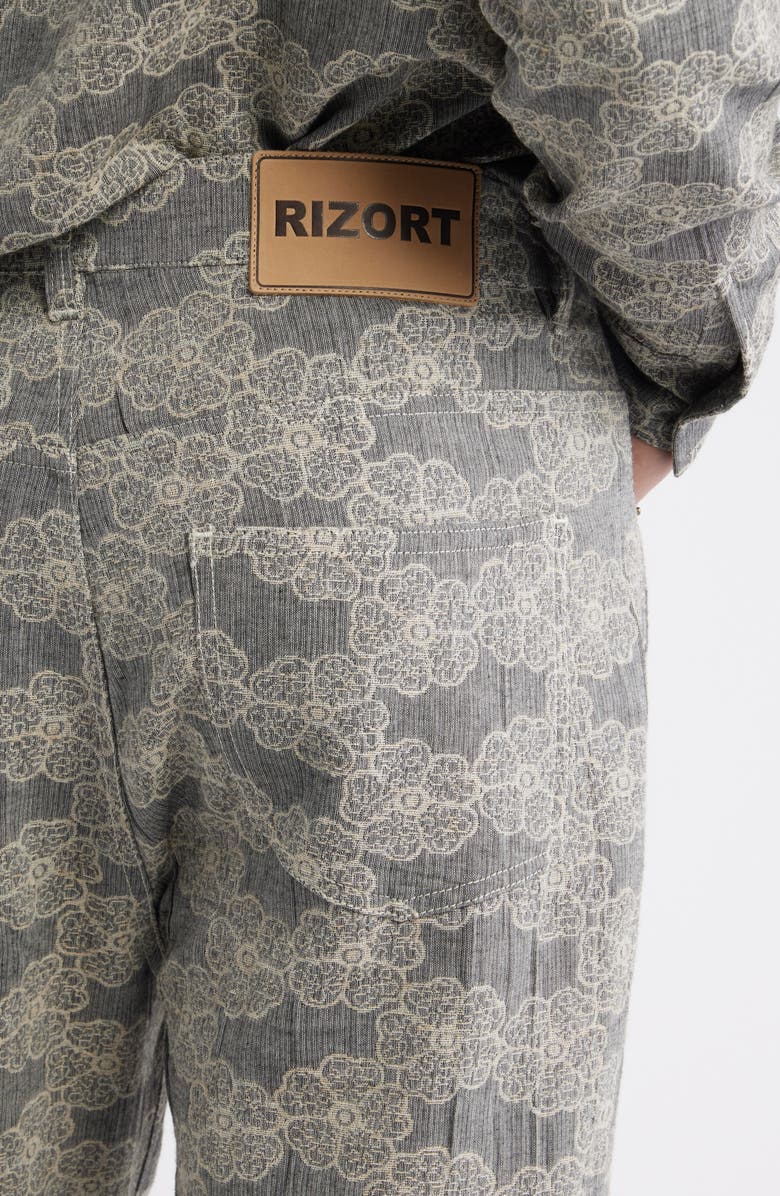 RIZORT Trevor Floral Corduroy Pants, Alternate, color, Grey