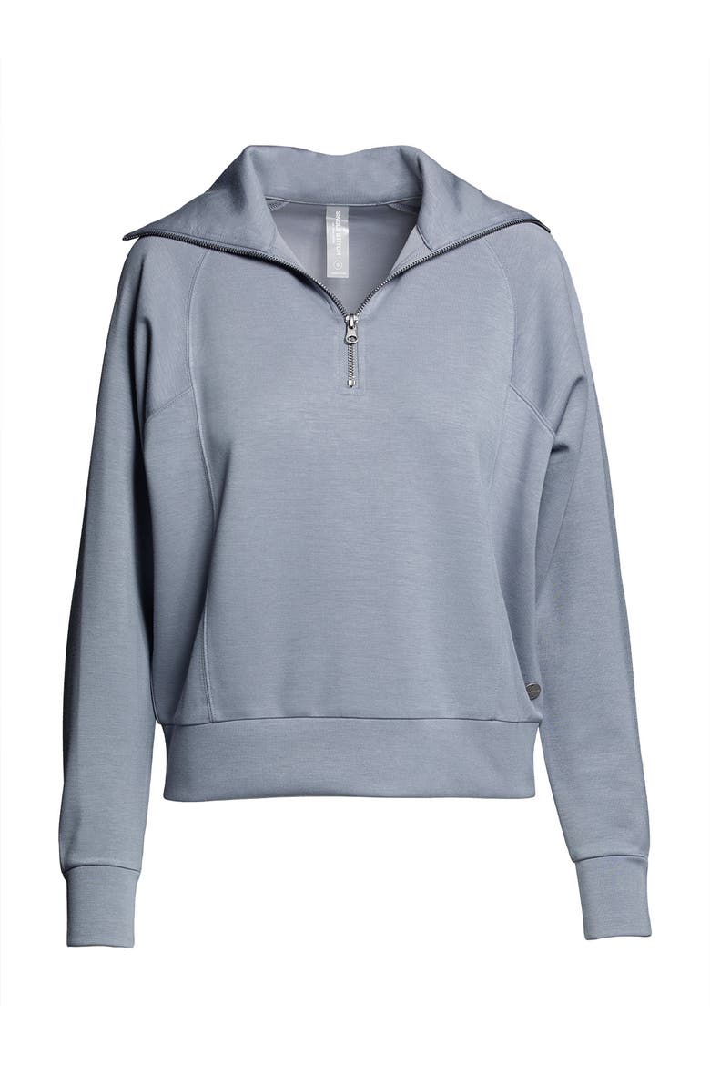 Ultra Soft 1/4 Zip Pullover, Alternate, color, Slate Blue