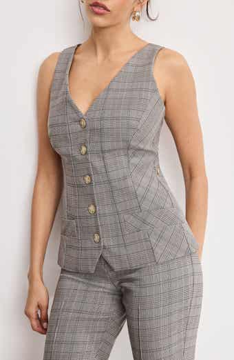 Good American Plaid Vest