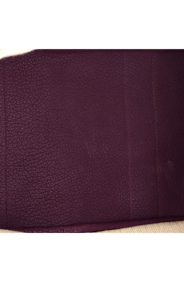 Pre-Owned Hermes Garden Party Tote Leather 36, Alternate, color, Cassis