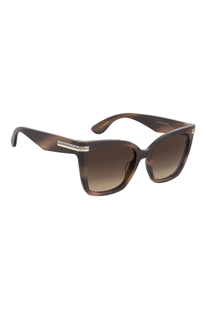 55mm Square Sunglasses, Alternate, color, HAVANA BROWN/ BROWN