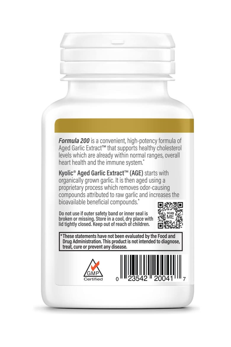 Aged Garlic Extract Formula 200, Cardiovascular & Immune, Reserve, 60 Count, Capsules, Alternate, color, None