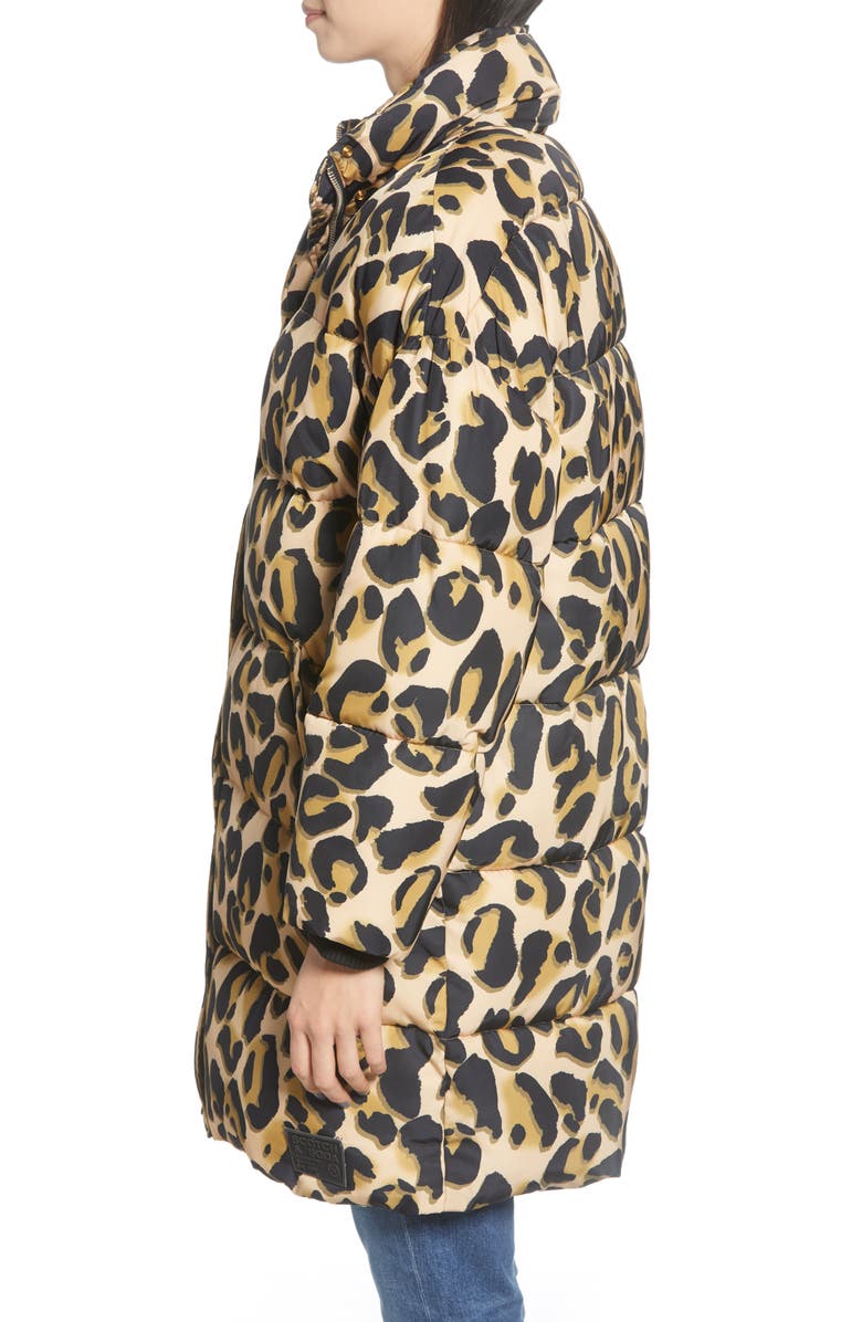 Scotch & Soda Animal Print Puffer Jacket, Alternate, color,