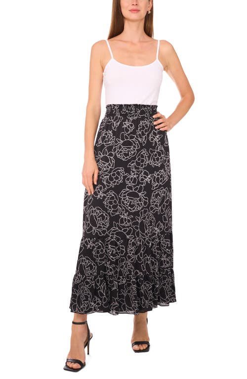 Vince Camuto Tiered Maxi Skirt In Black