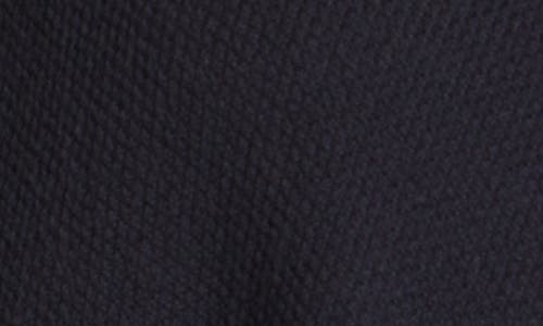 Wit & Wisdom Mixed Stitch Split Neck Sweater In Navy