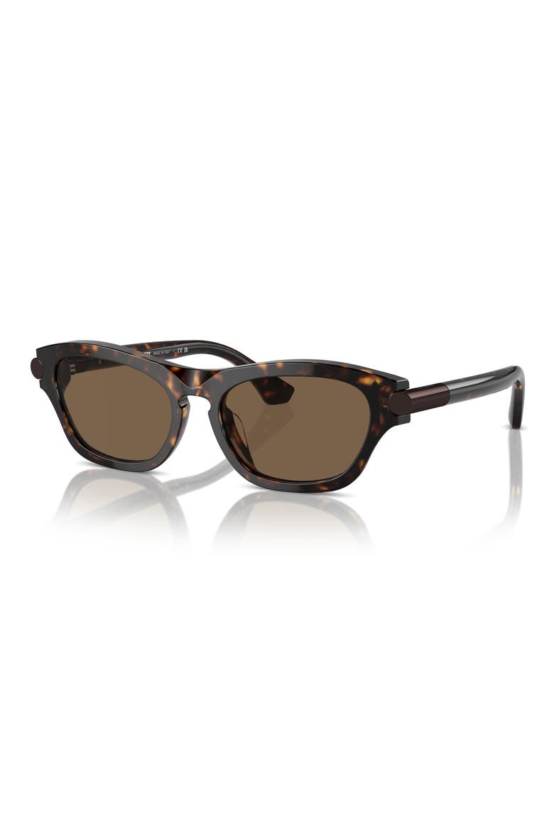 55mm Pillow Sunglasses, Alternate, color, DARK HAVANA