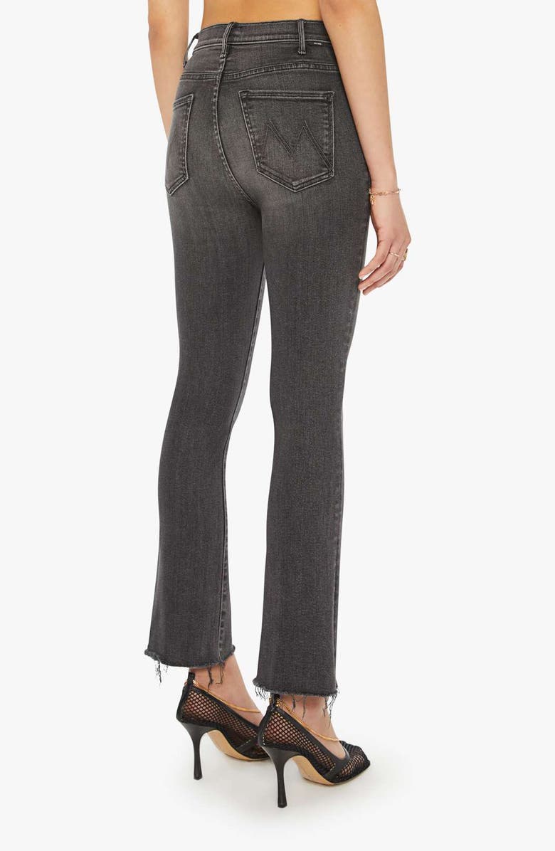 MOTHER The Hustler High Waist Fray Hem Ankle Bootcut Jeans, Alternate, color, Can You Call My Phone