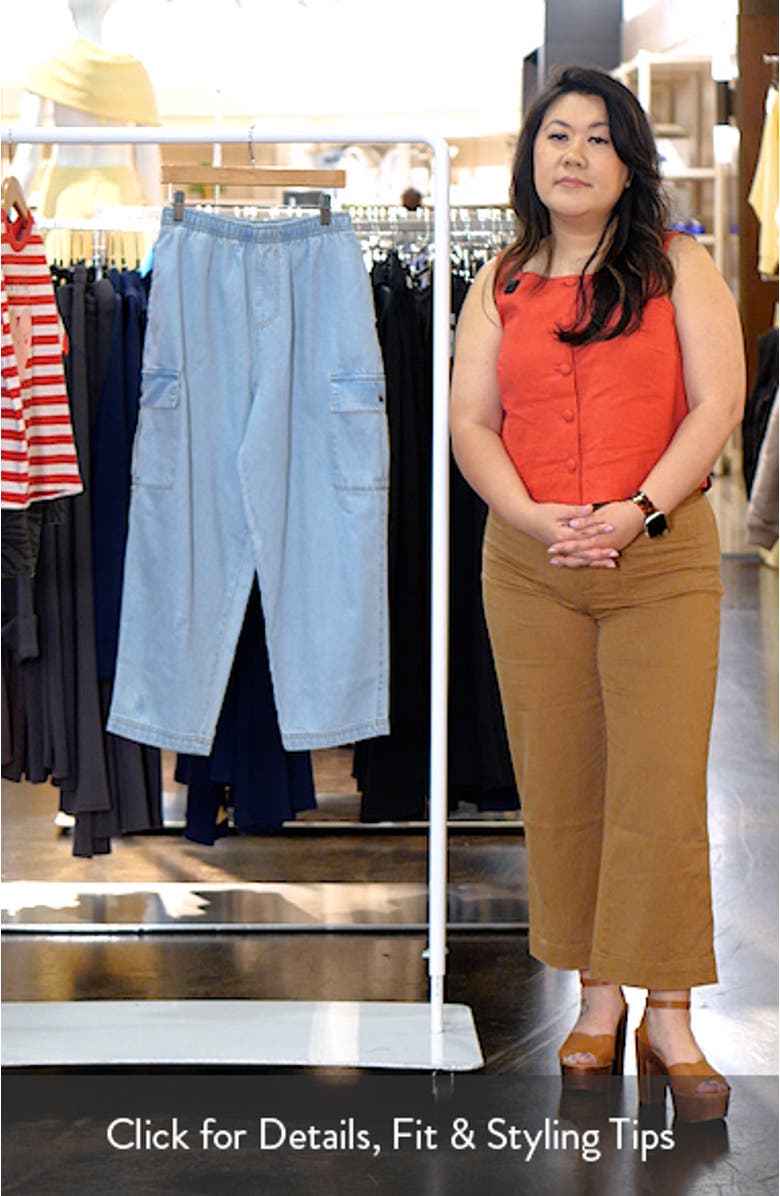 Kids' Denim Cargo Pants, sales video thumbnail