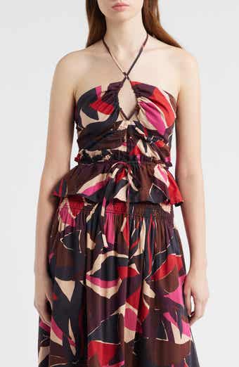 Dulce Peplum Halter Top