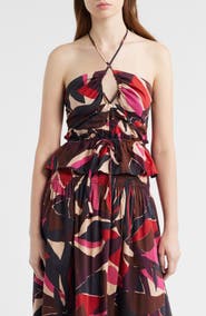 Rails Dulce Peplum Halter Top