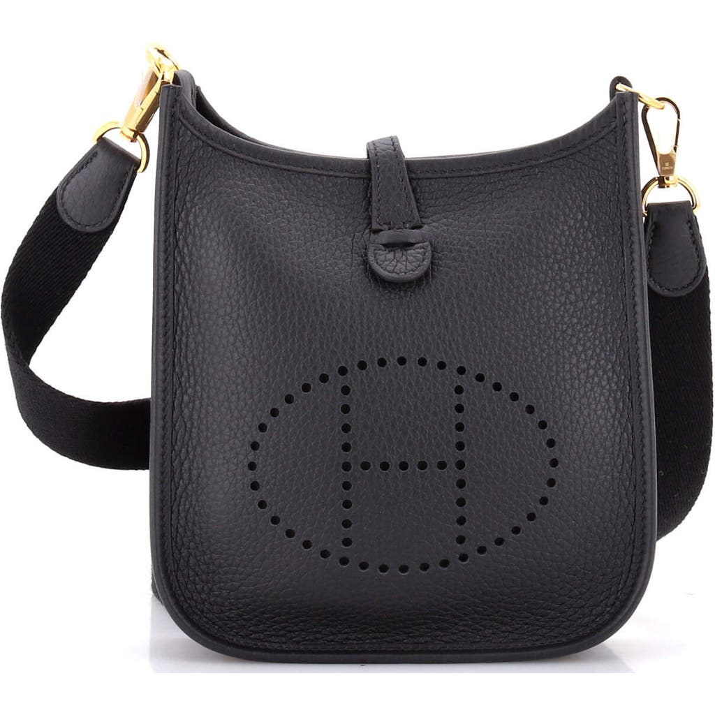 Pre-owned Hermes Hermes Evelyne Bag Gen Iii Clemence Tpm In Black