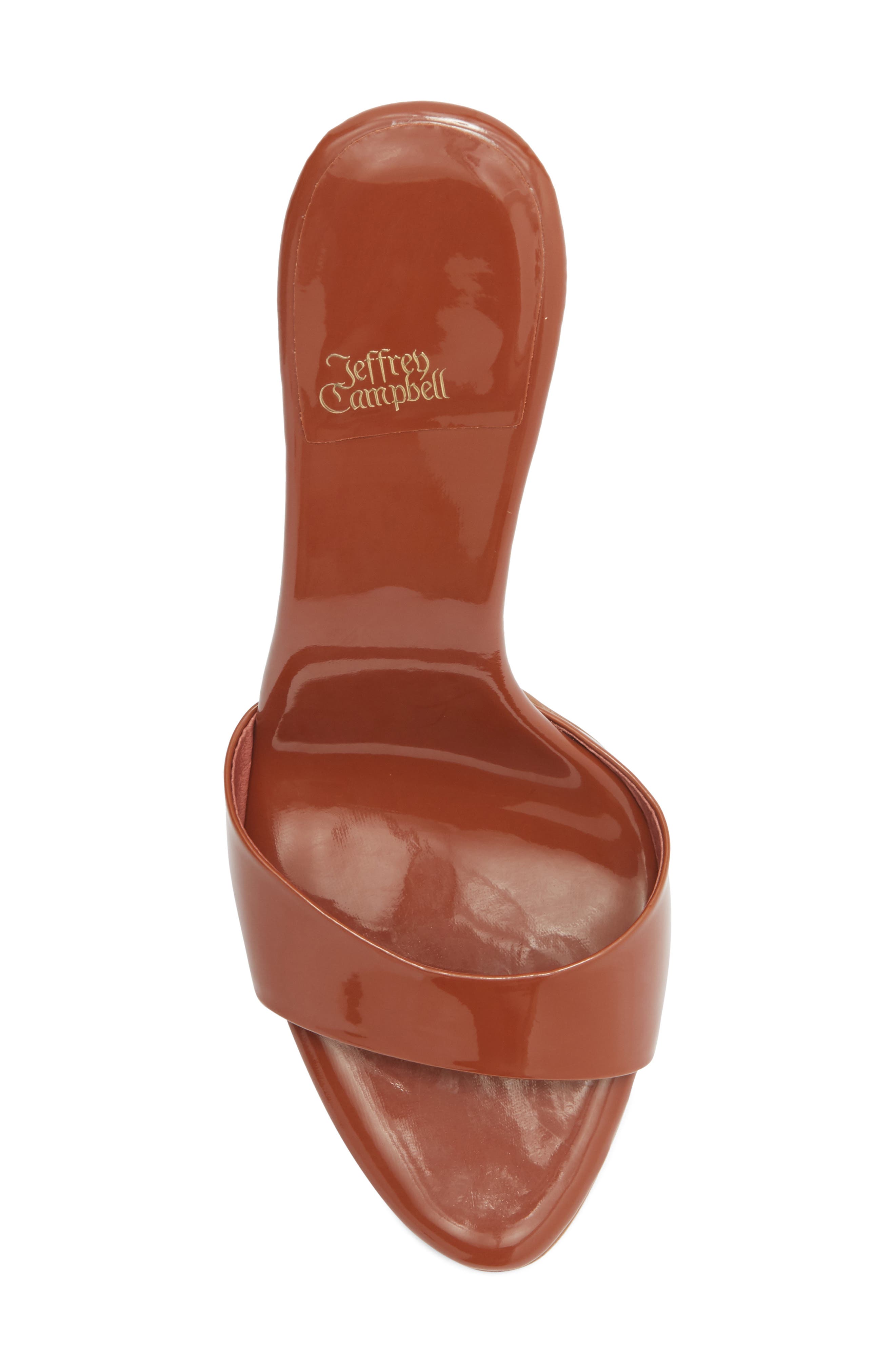 Ce-Soire Slide Sandal, Alternate, color, CARAMEL PATENT