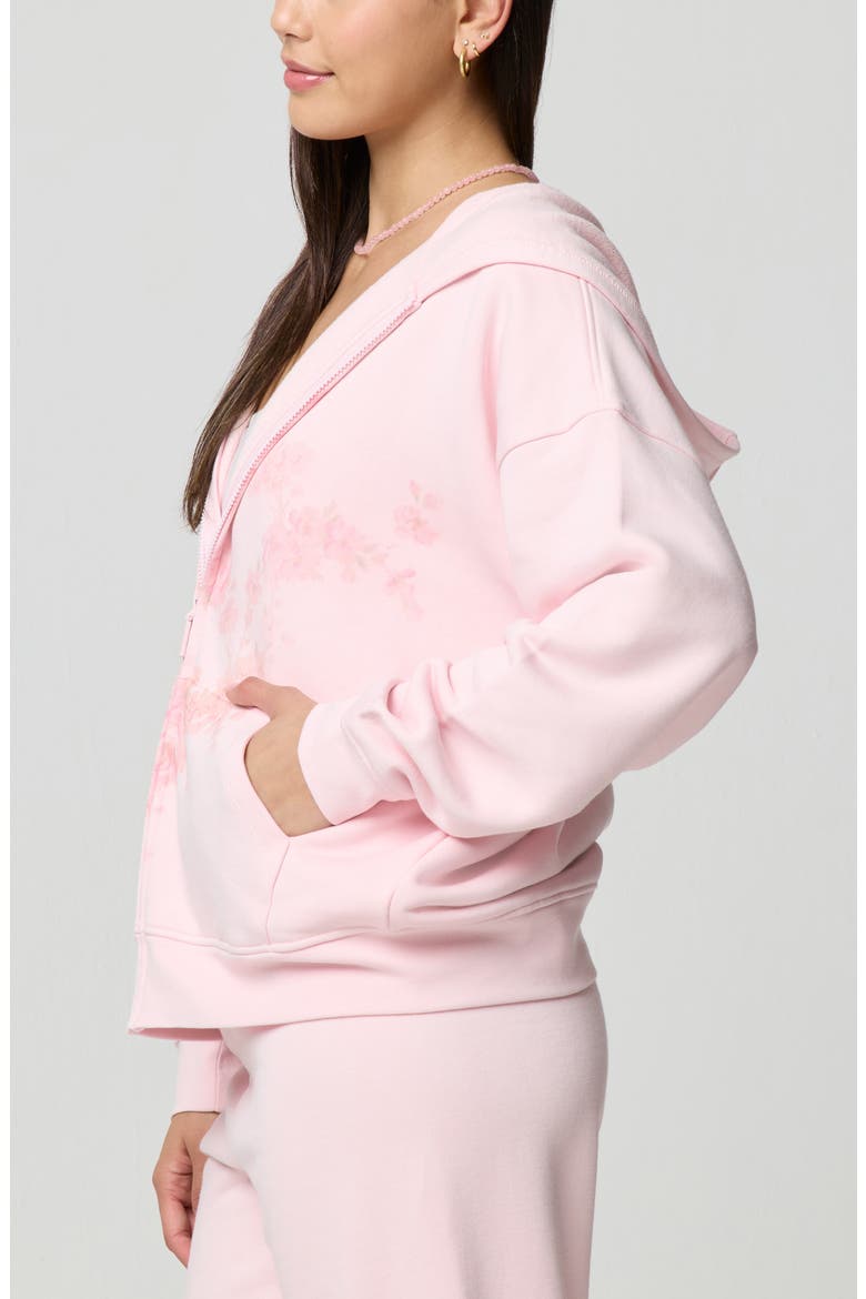 Oversized Zip Hoodie, Alternate, color, BALLET SLIPPER