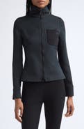 Courrèges Long Sleeve Twill Zip Top