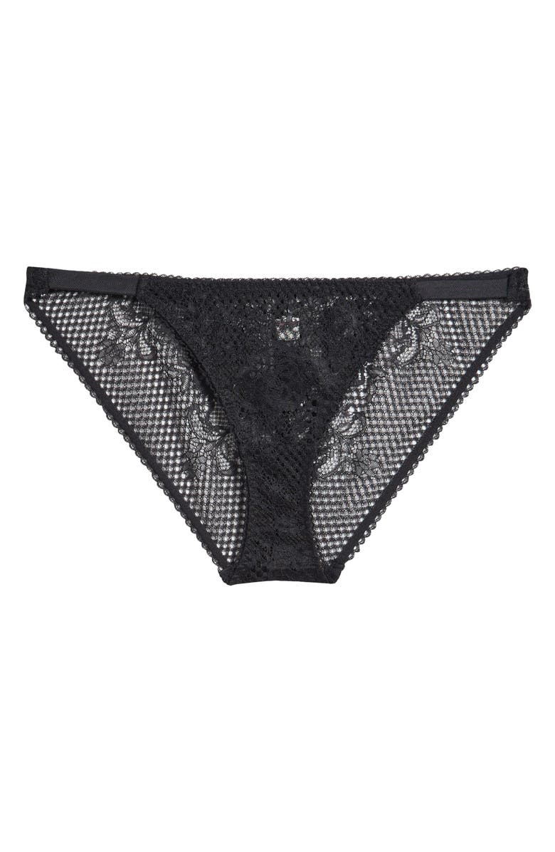 Free People Intimately FP Graphic Edge French Bikini, Main, color, Black