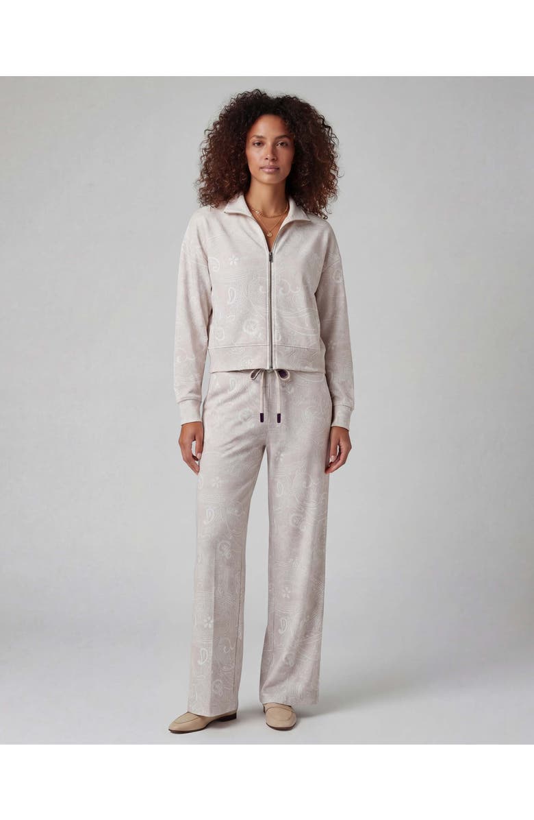 Lords of Harlech Paisley Explosion Womens Wide-Leg Pant, Alternate, color, Paisley Explosion Ivory