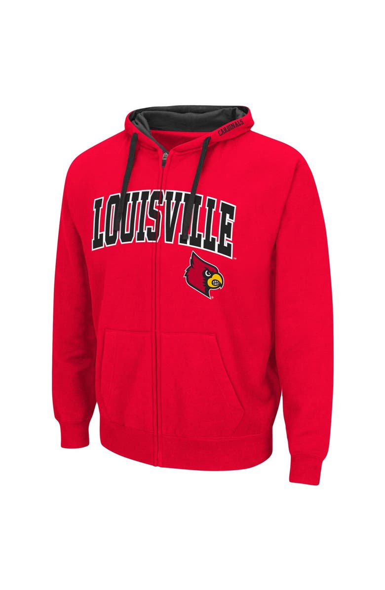 COLOSSEUM Men's Colosseum Red Louisville Cardinals Big & Tall Full-Zip Hoodie, Alternate, color, Red