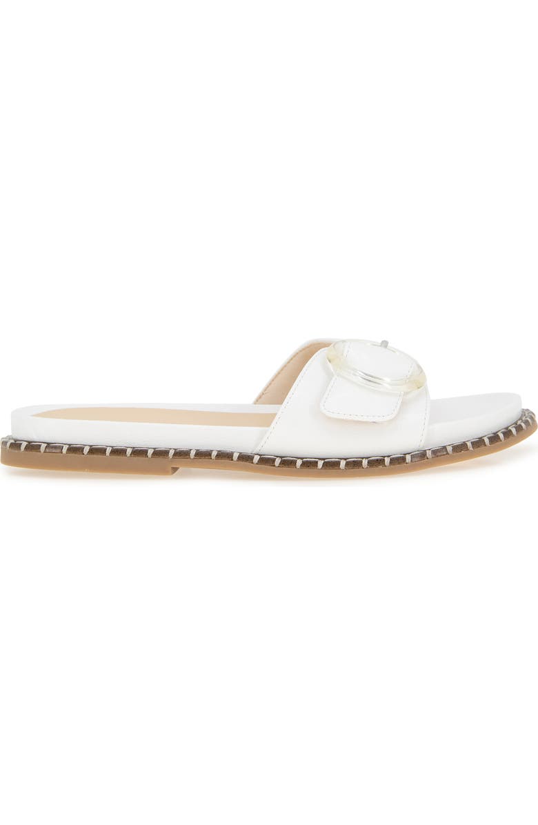 Reaction Kenneth Cole Syrena Buckle Slide Sandal, Alternate, color, Ecru