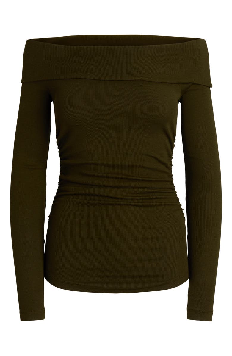 Lauren Ralph Lauren Rib Off the Shoulder Top, Alternate, color, 