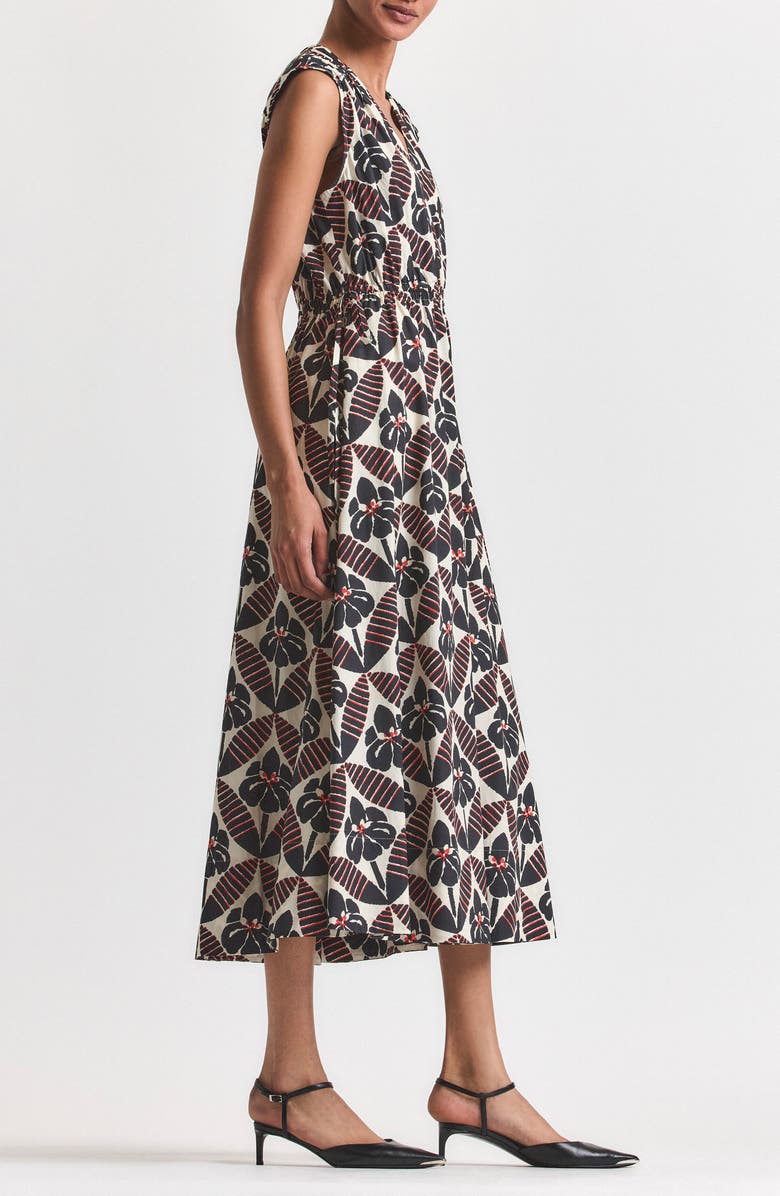 Nara Print Cotton Maxi Dress