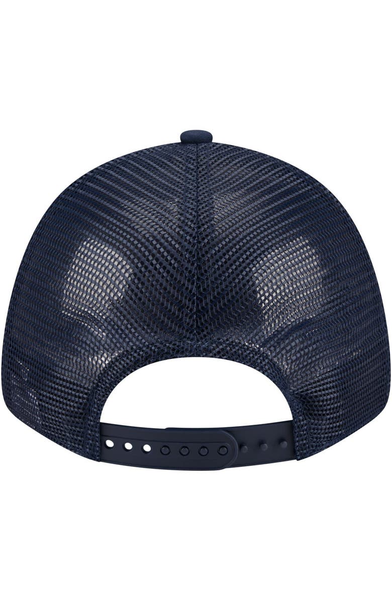 New Era Men's New Era Navy Dallas Cowboys Plate 9FORTY Trucker Adjustable Hat, Alternate, color, Navy