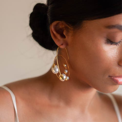 Dhwani Bhansal Zuri Hoops In Gold Plated