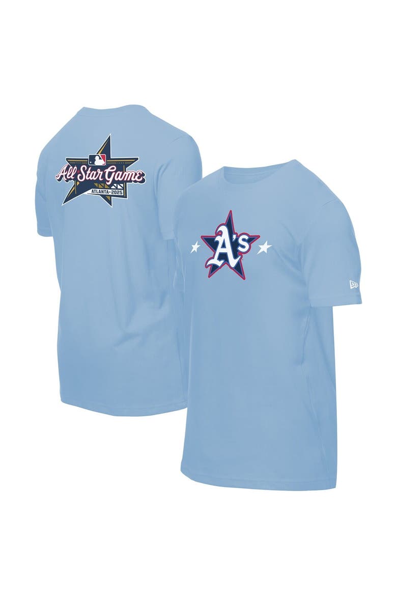 Men's New Era Light Blue Athletics 2025 MLB All-Star Game Workout T-Shirt, Alternate, color, Light Blue
