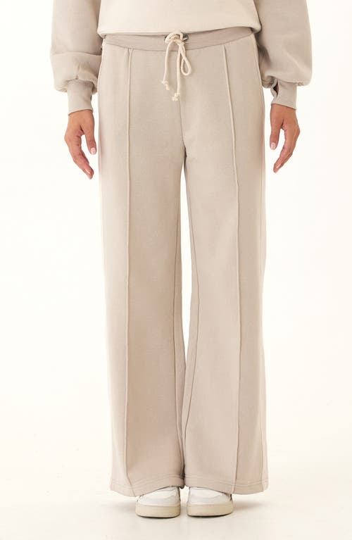 Threads 4 Thought Tricia Fleece Wide Leg Drawstring Pants In Neutral
