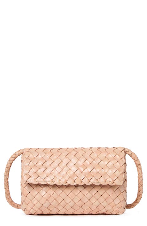 Vinnie Woven Leather Crossbody Bag