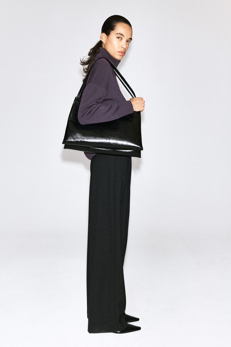 Merino Wool Roll-Neck Sweater, Alternate, color, DARK PURPLE