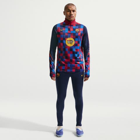 Men's Nike Red Barcelona 2026/27 Strike Drill Quarter-Zip Long Sleeve Top