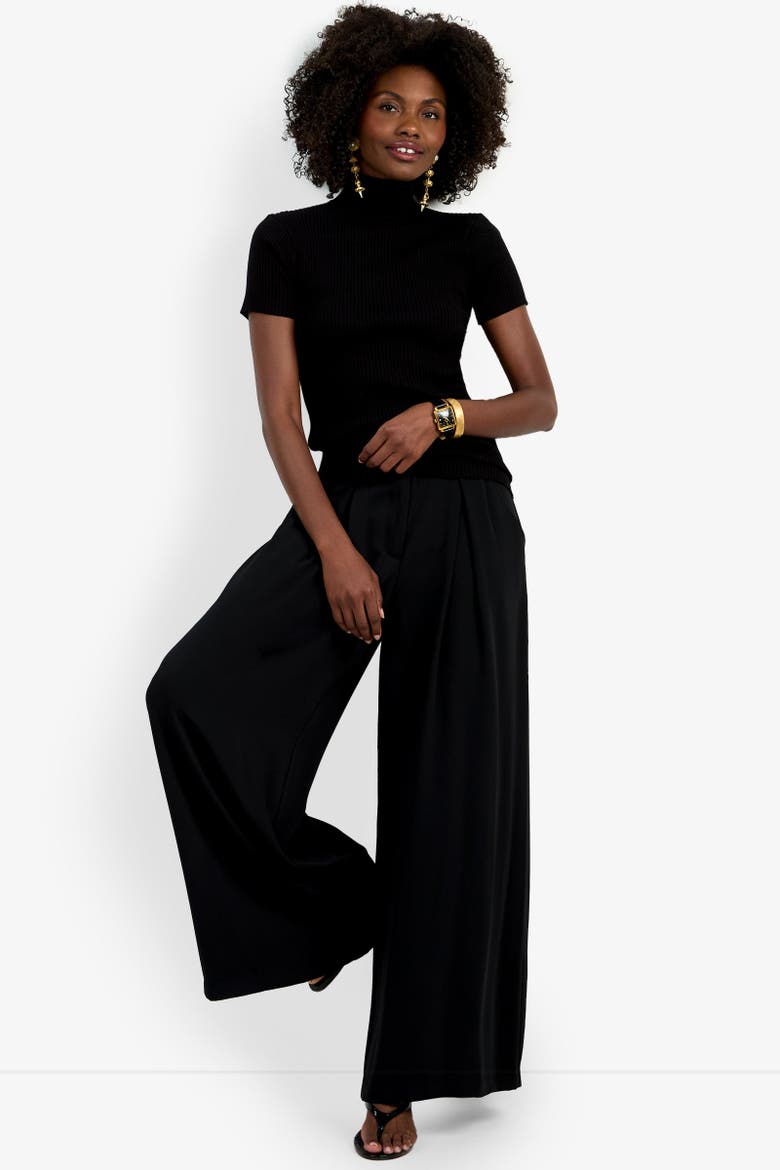 Armeni Mock Neck Top, Alternate, color, Black