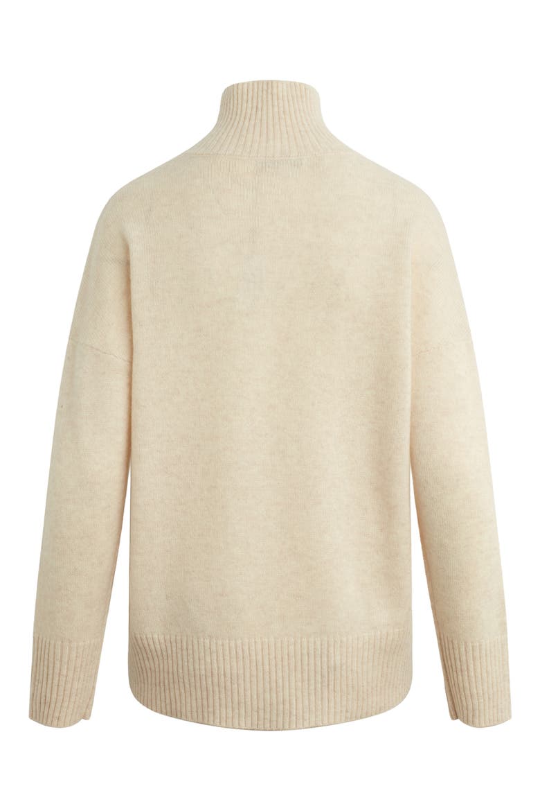 The Maddie Turtleneck Cashmere Sweater, Alternate, color, OATMEAL
