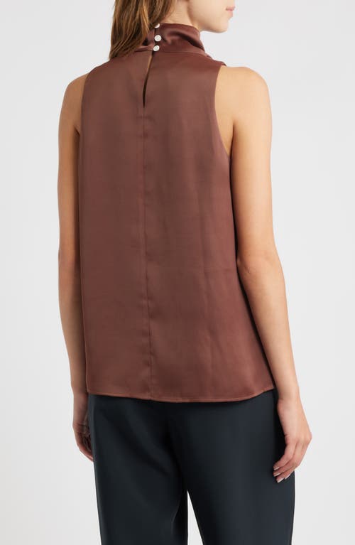 Rag & Bone Jana Sleeveless Cowl Neck Top In Brown