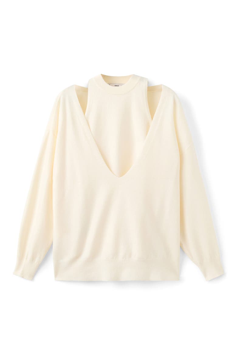 Oversize Combined Sweater, Main, color, ECRU