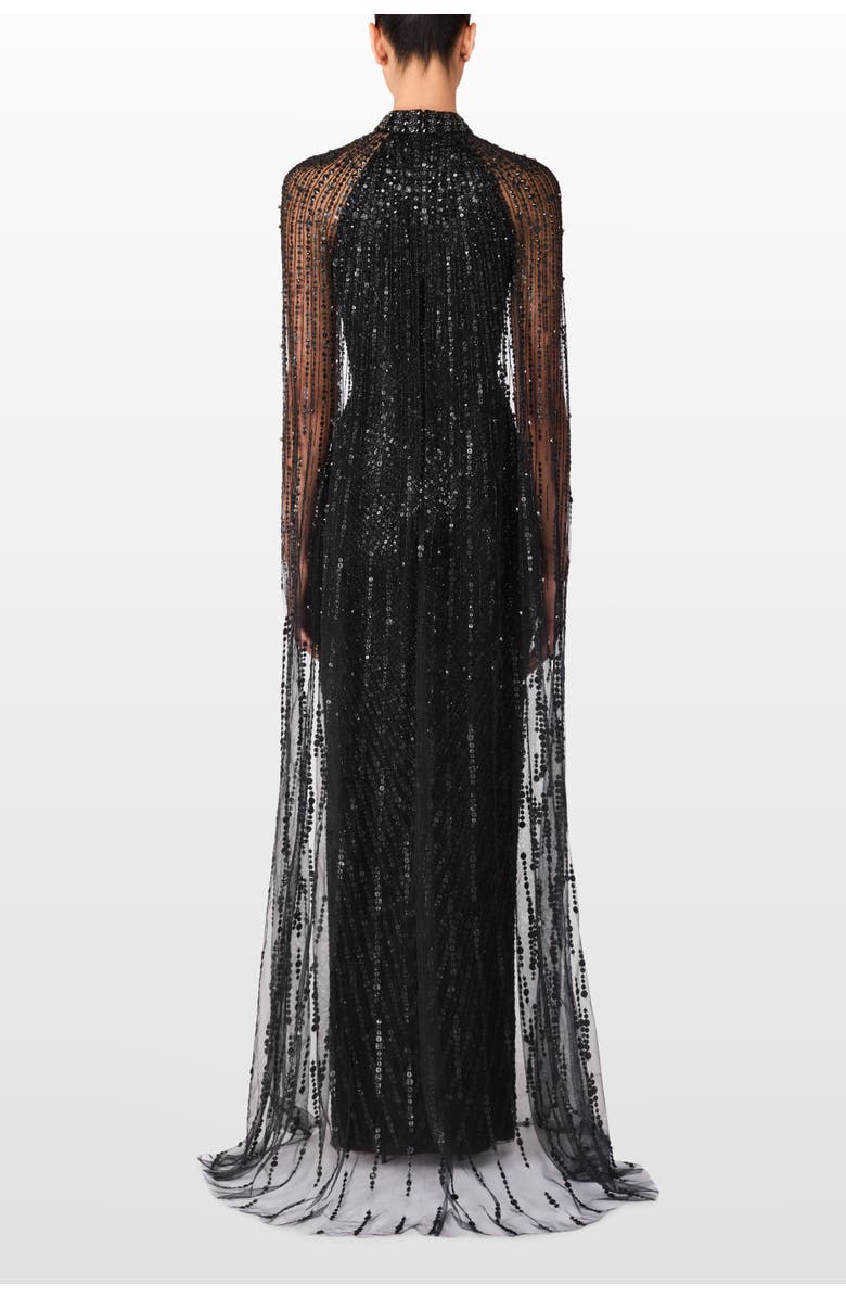 Jenny Packham Cairo Maxi Gown, Alternate, color, Liquorice