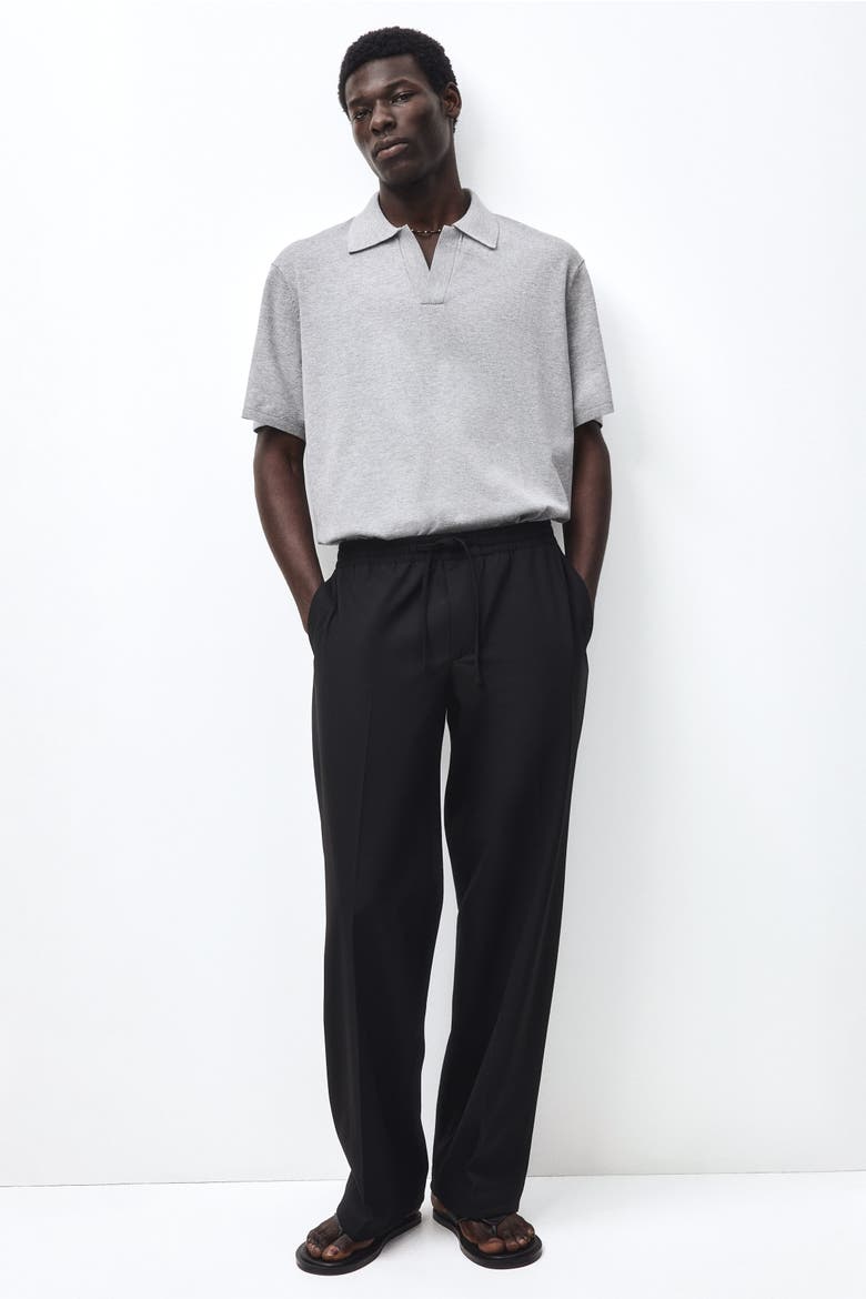 Relaxed Fit Polo Shirt, Alternate, color, Gray melange