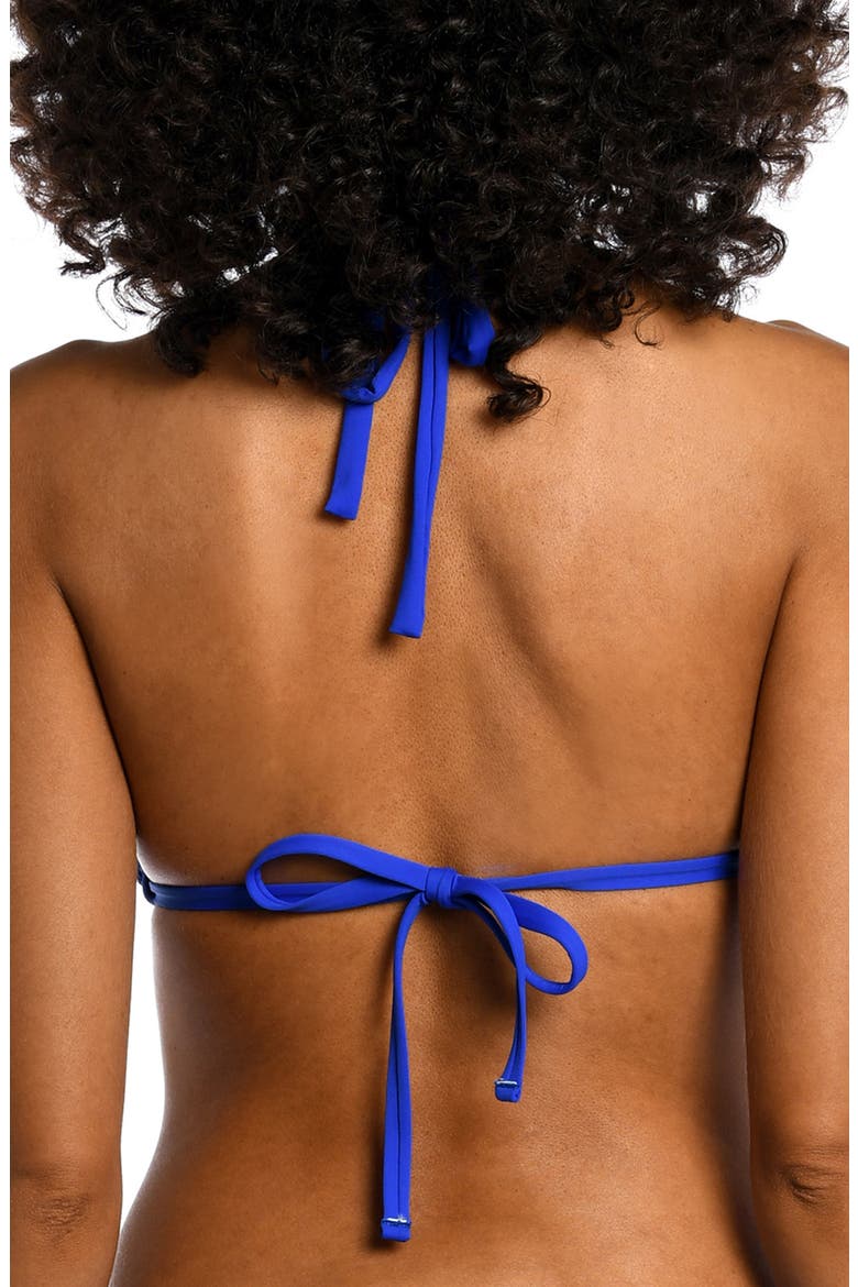 Island Goddess Halter Bikini Top, Alternate, color, SAPPHIRE