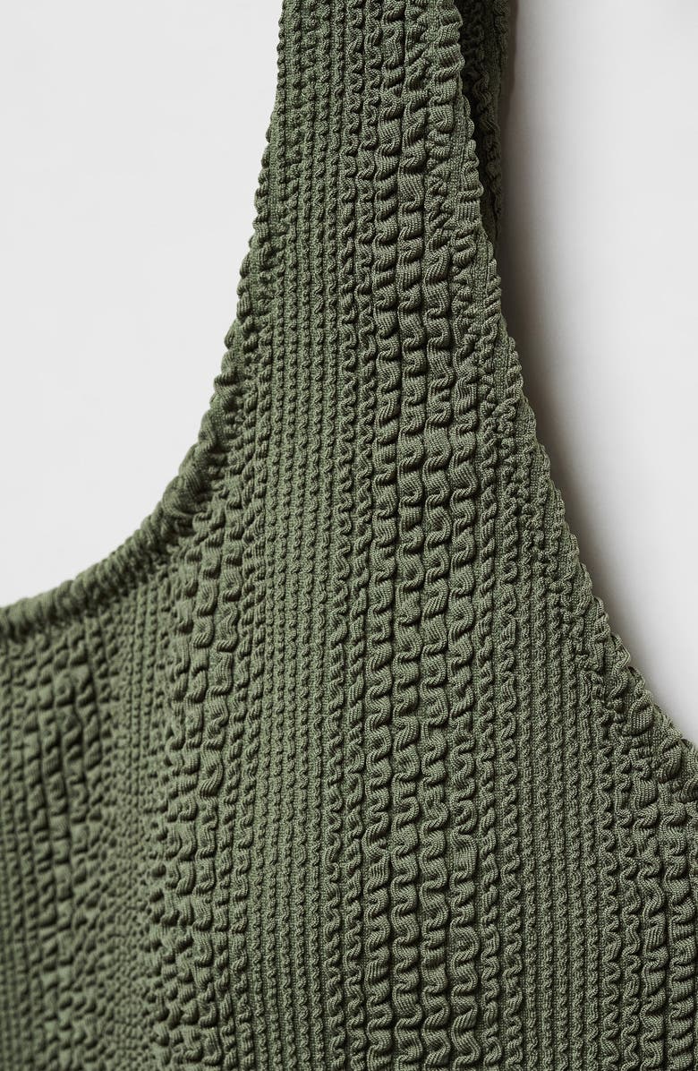 MANGO Textured One-Piece Swimsuit, Alternate, color, 