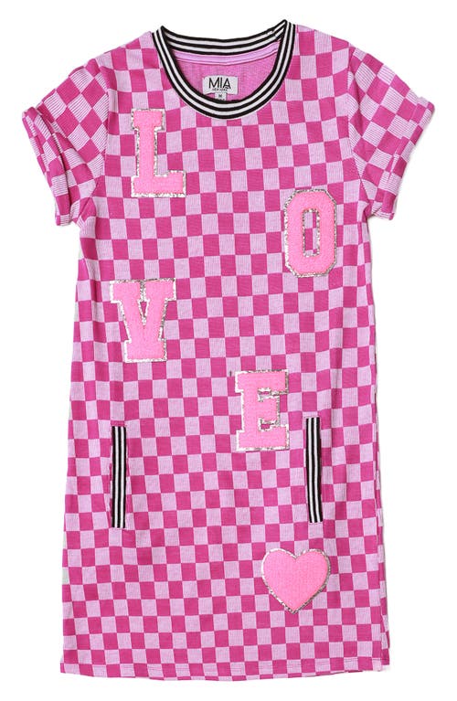 MIA New York Kids' Check Dress in Purple Love  product