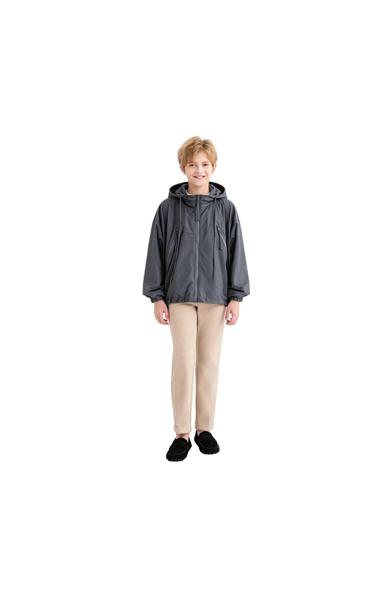 MOUSTACHE Hooded Windbreaker, Alternate, color, Grey