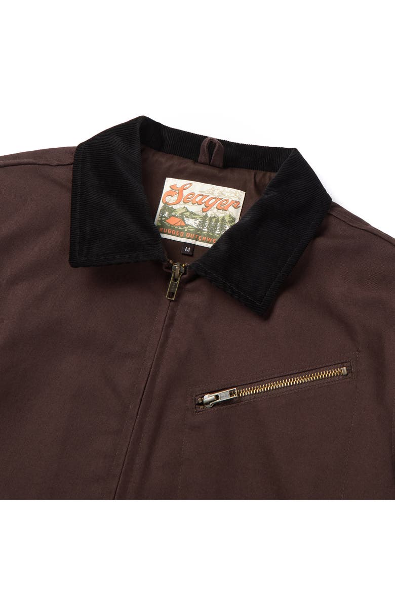 Seager Co Cotton Canvas Ranch Jacket, Alternate, color, Espresso