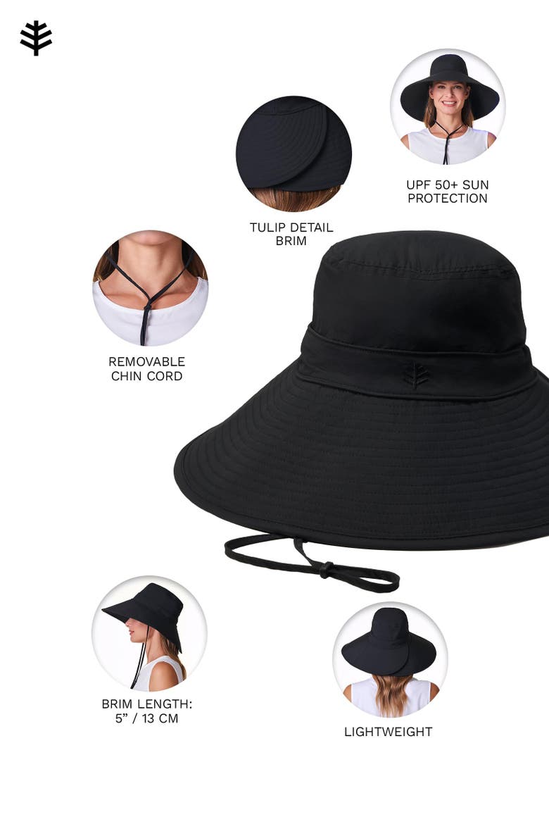 Women's Travel Hat - UPF 50+ Sun Protection - Cyd, Alternate, color, Black