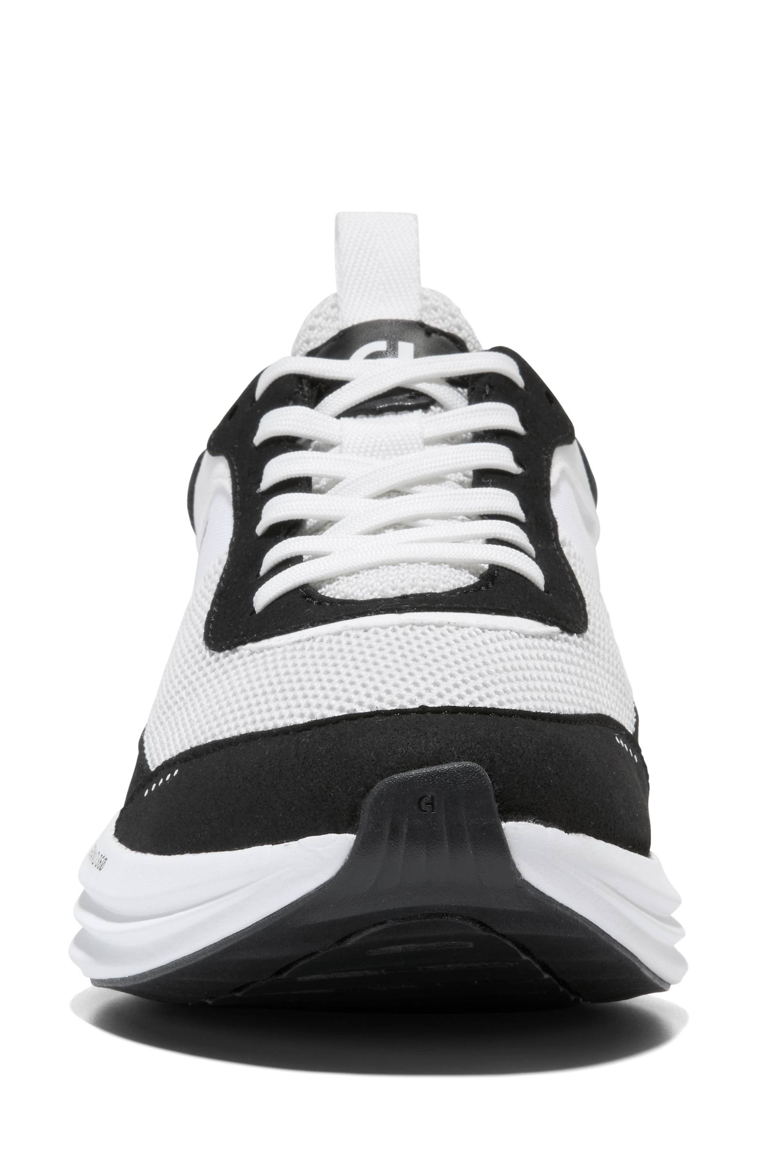 Cole Haan ØriginalGrand Quadstreak Running Shoe, Alternate, color, Optic White / Black
