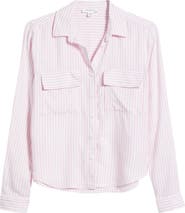 beachlunchlounge Fallon Crop Button-Up Shirt