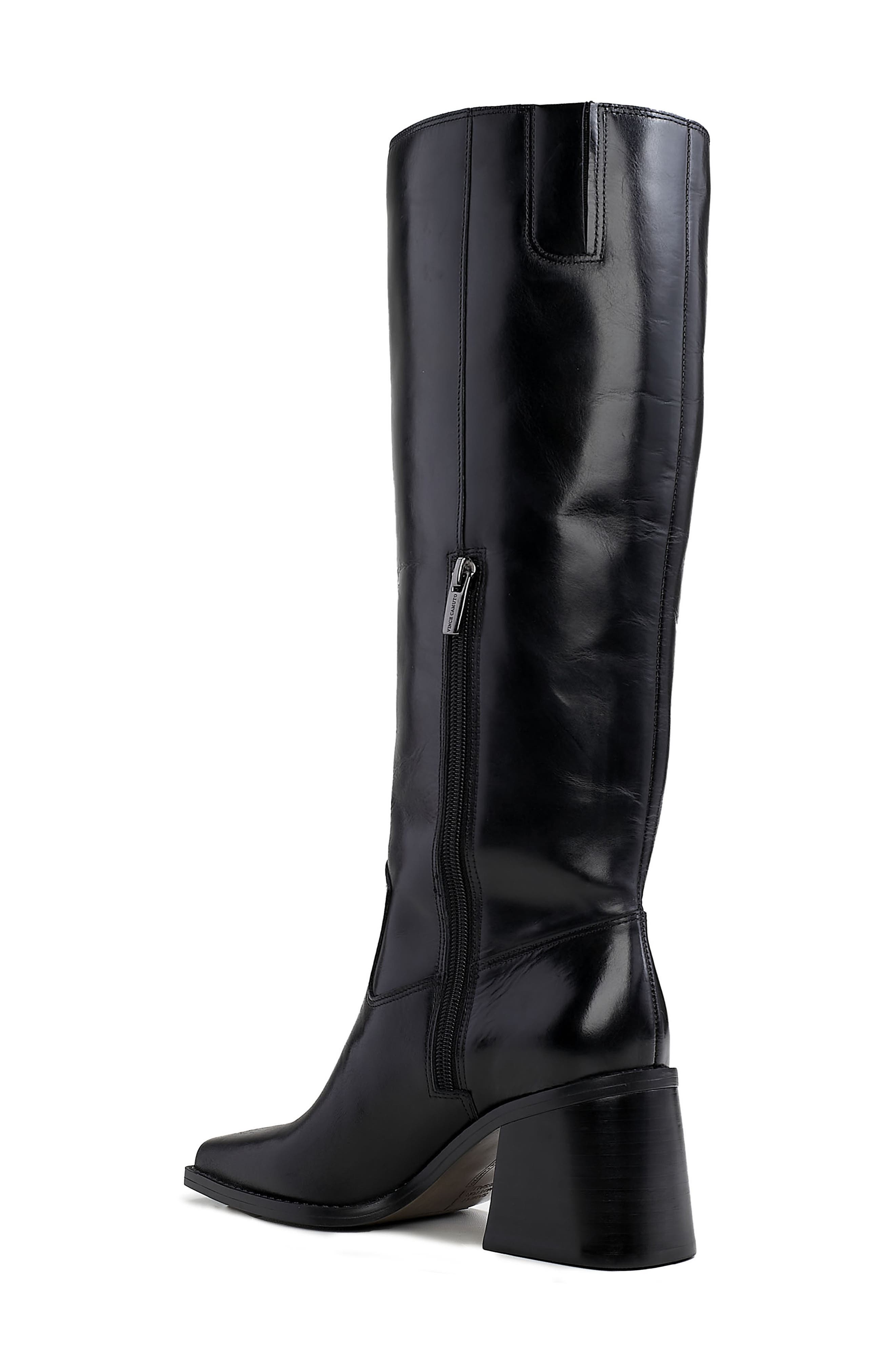 Vince Camuto Sangeti Knee High Boot, Alternate, color, Black Leather