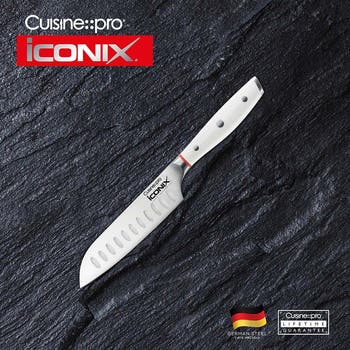 iconiX<sup>®</sup> 5" Santoku Knife White