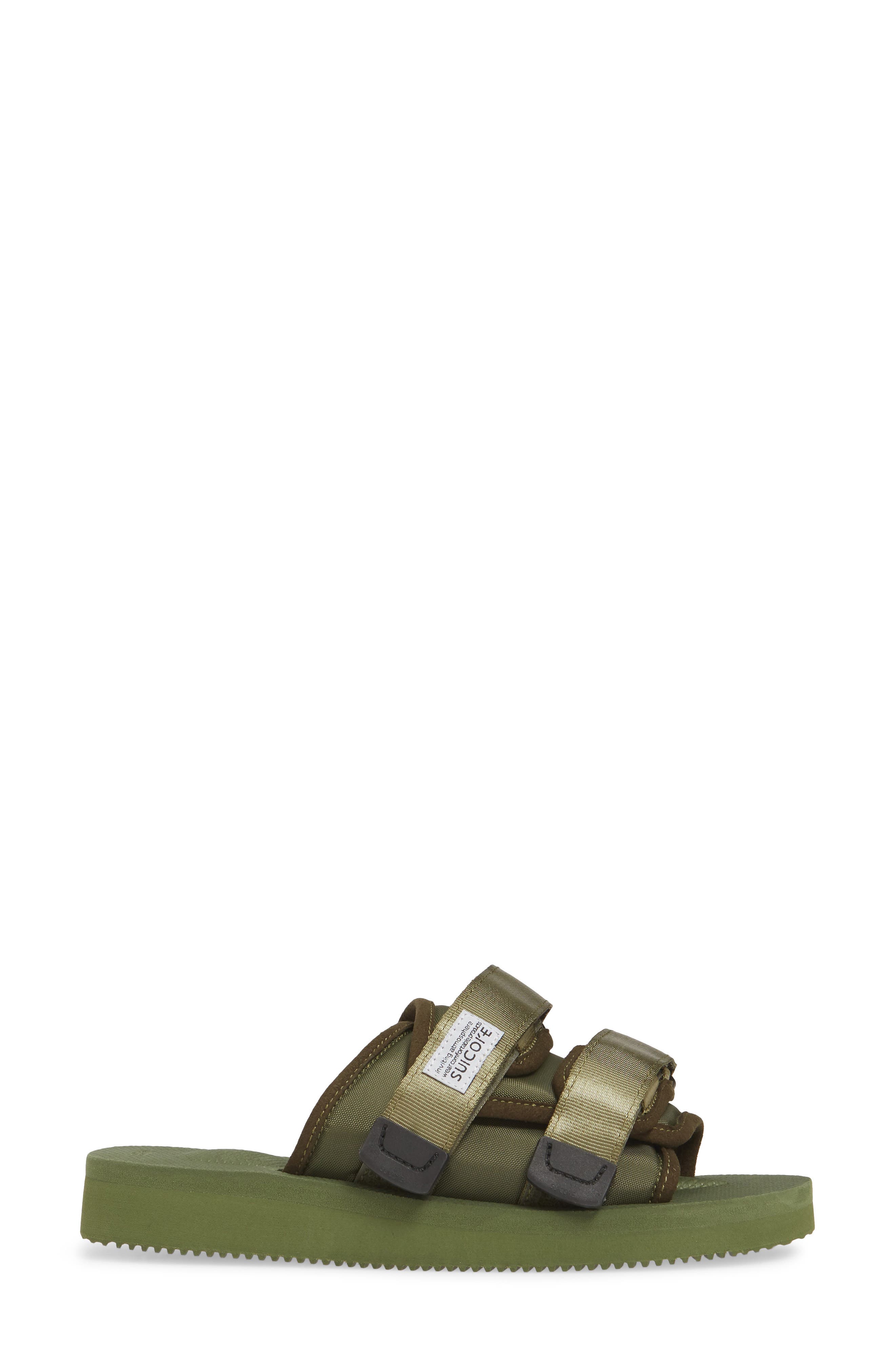Moto Cab Slide Sandal, Alternate, color, OLIVE