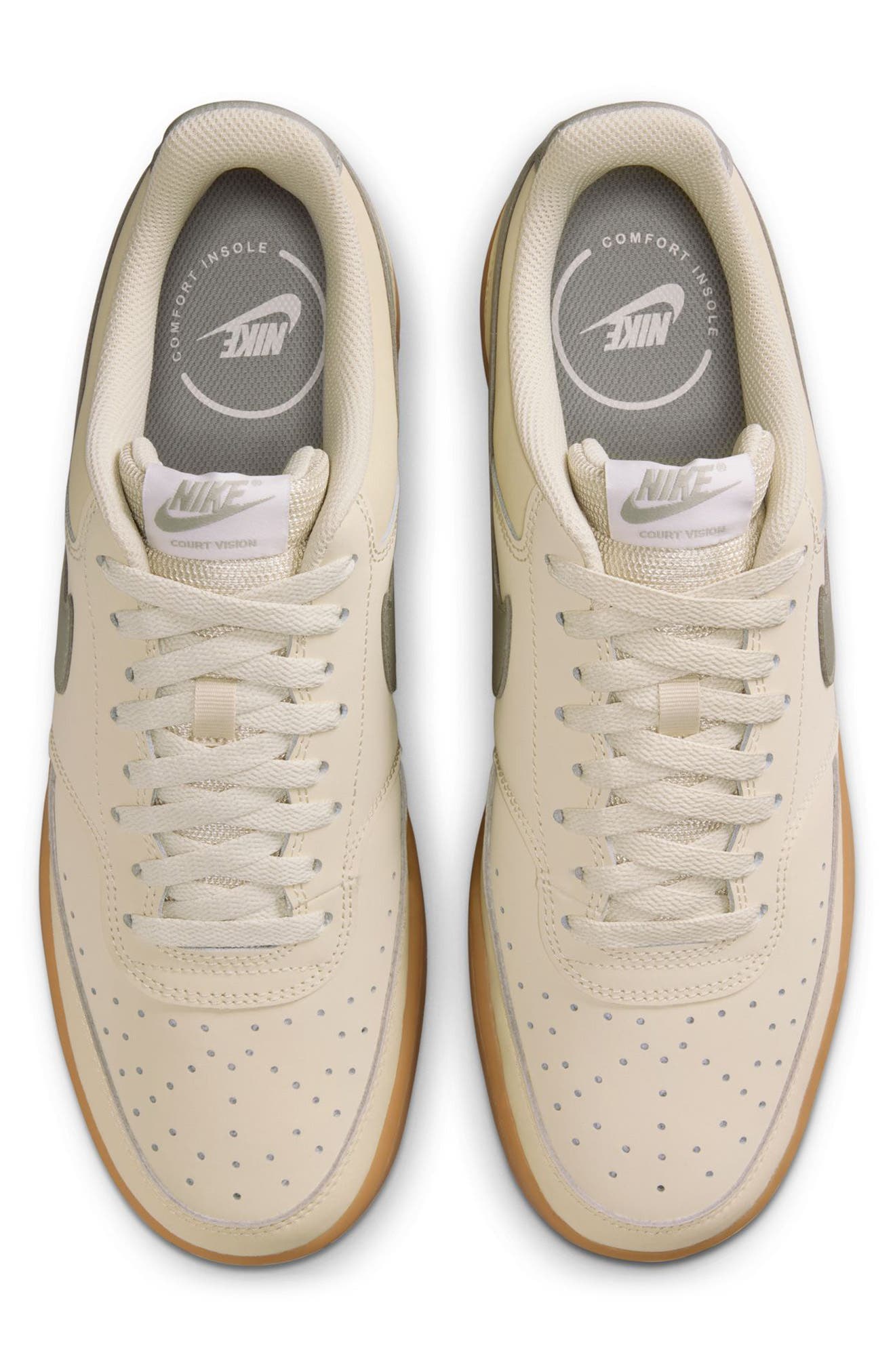 Court Vision Low V2 Sneaker, Alternate, color, LIGHT KHAKI/ SPRUCE FOG