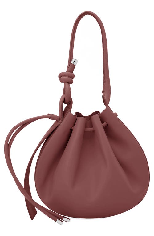 behno Medium Ina Pebble Leather Shoulder Bag in Brick at Nordstrom